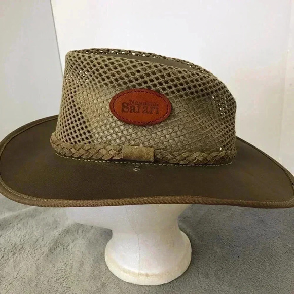 Bukskins Uniek Veldsun Outback Shade Safari Wide Brim Canvas Mesh Hat - Picture 3 of 9